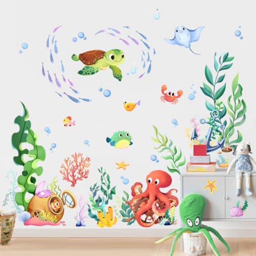 Baby Nursery Under The Sea - Under The Sea Wall Decals Ocean