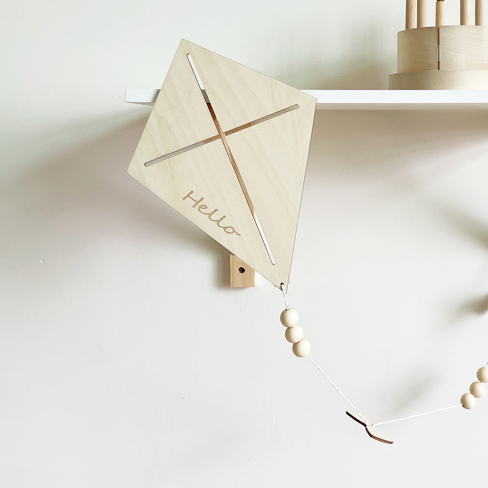 Baby Nursery Needs - INS Nordic Wooden Kite Wall Ornaments