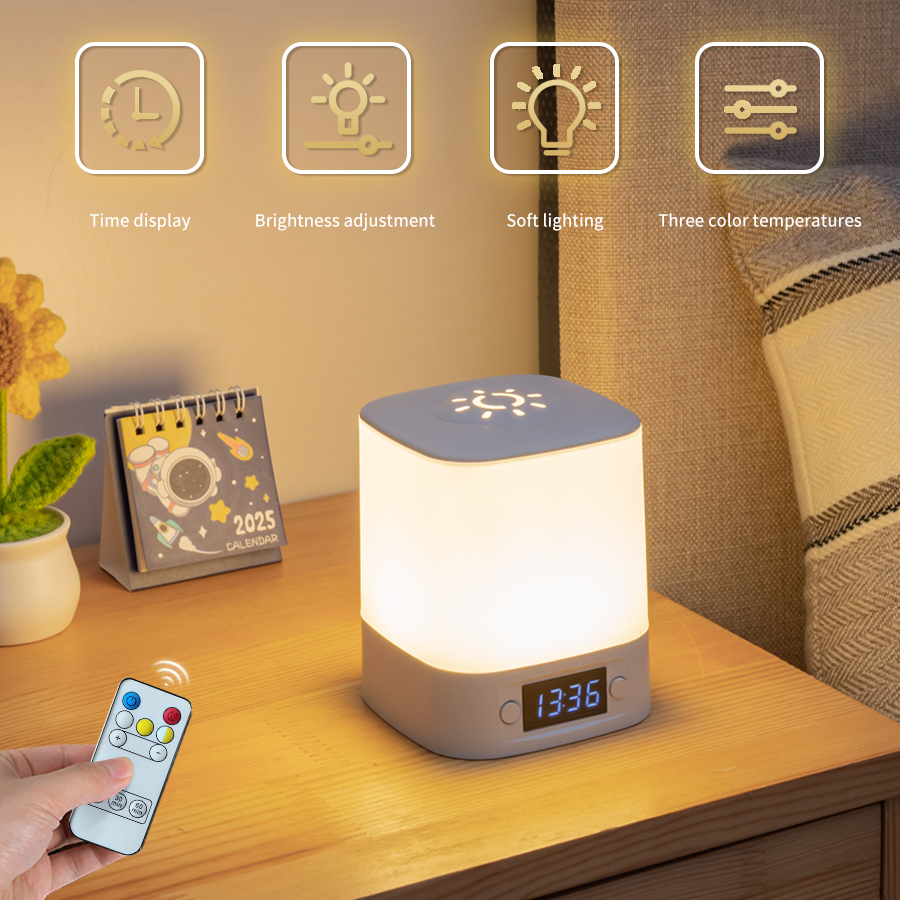 Baby Nursery Night Light - LED Table Lamp USB Rechargeable With