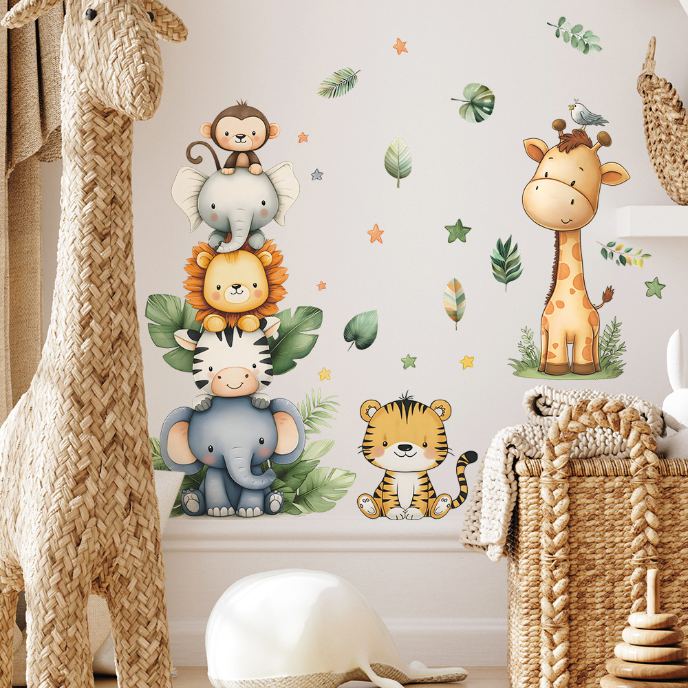 Boho Forest Animals Wall Stick - Baby Nursery Wallpaper incelemesi ve fiyatı