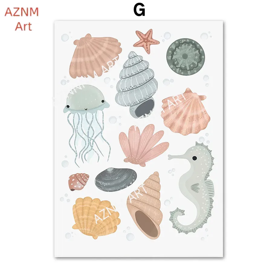 Under the Sea Nursery Wall Art - Baby Nursery Under The Sea incelemesi ve fiyatı