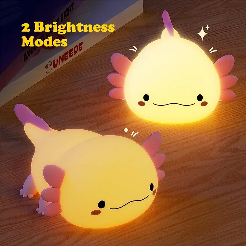 Cute Axolotl Night Light Silic - Baby Nursery Night Light incelemesi ve fiyatı