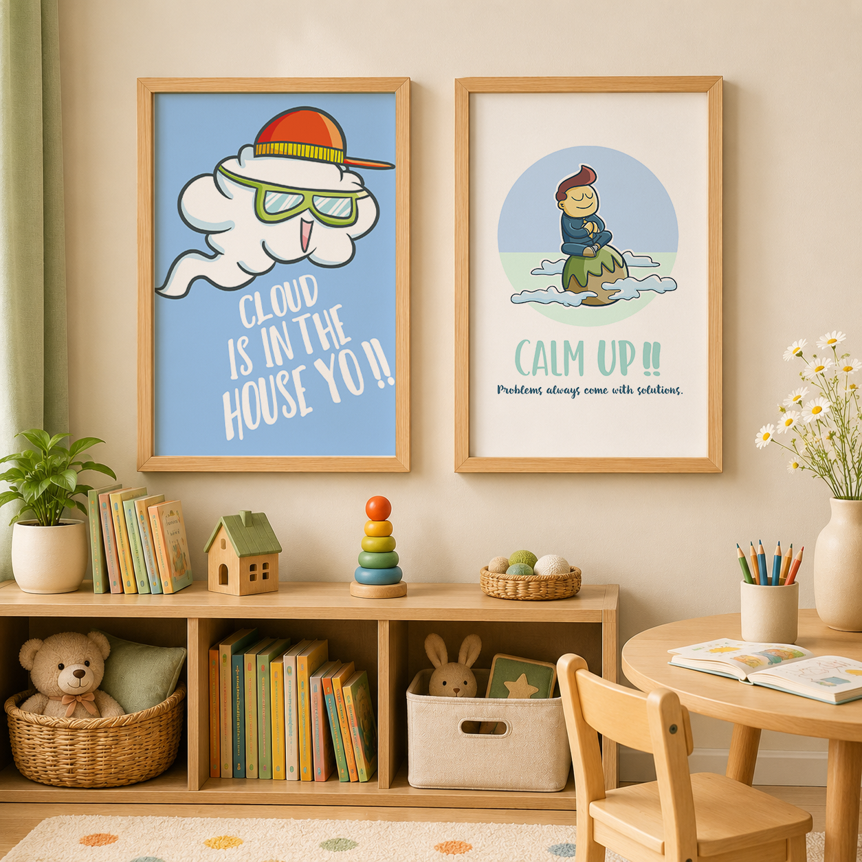 Cartoon Nursery Wall Art, Funn - Baby Girl Nursery Quotes incelemesi ve fiyatı
