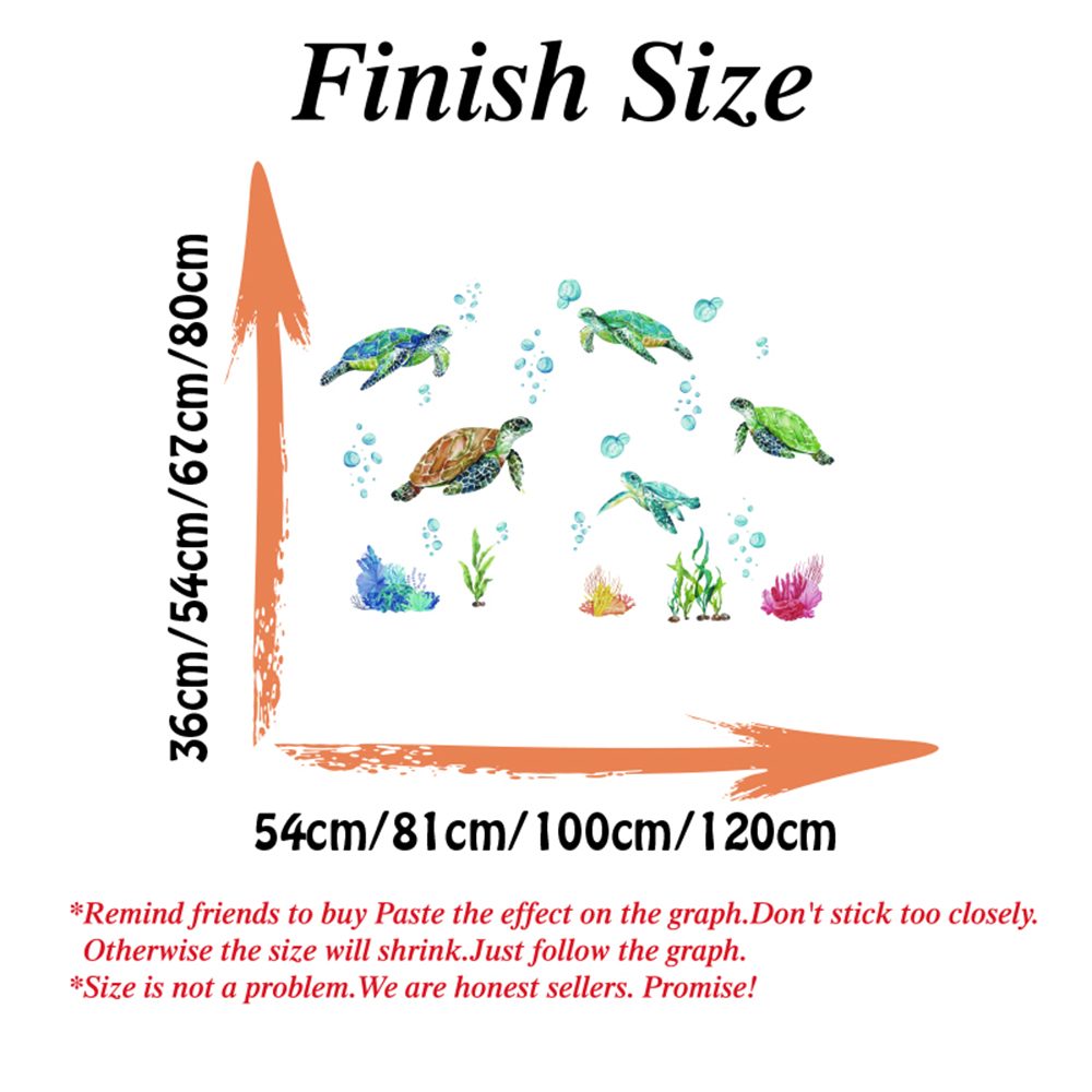 Watercolor Sea Turtles Wall St - Baby Nursery Under The Sea incelemesi ve fiyatı