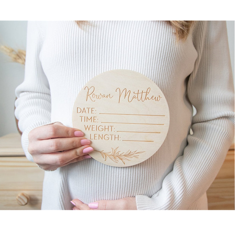 Wooden baby name sign Personal - Baby Nursery In Hospital incelemesi ve fiyatı