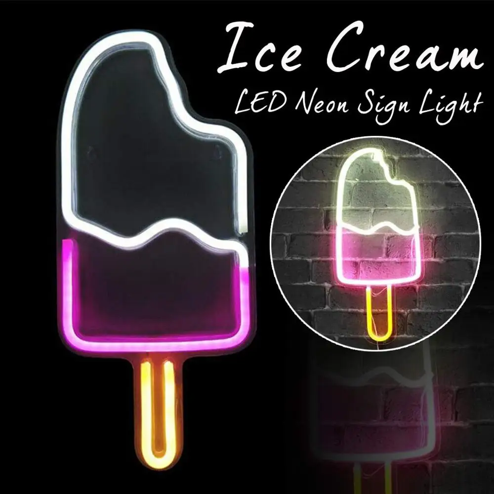Ice Cream LED Neon Sign Light  - Baby Nursery Night Light incelemesi ve fiyatı