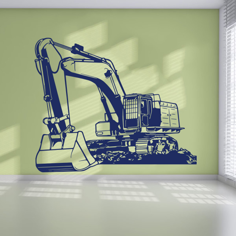 Large Heavy Equipmen Excavator - Baby Nursery Wallpaper incelemesi ve fiyatı