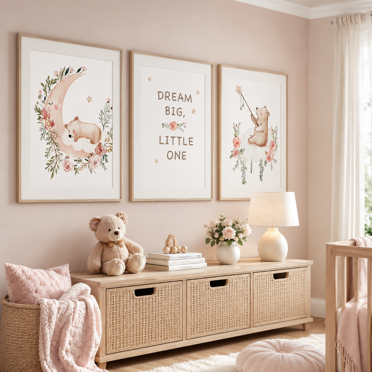 Nursery Flower Wall Art, Cute  - Baby Girl Nursery Quotes incelemesi ve fiyatı