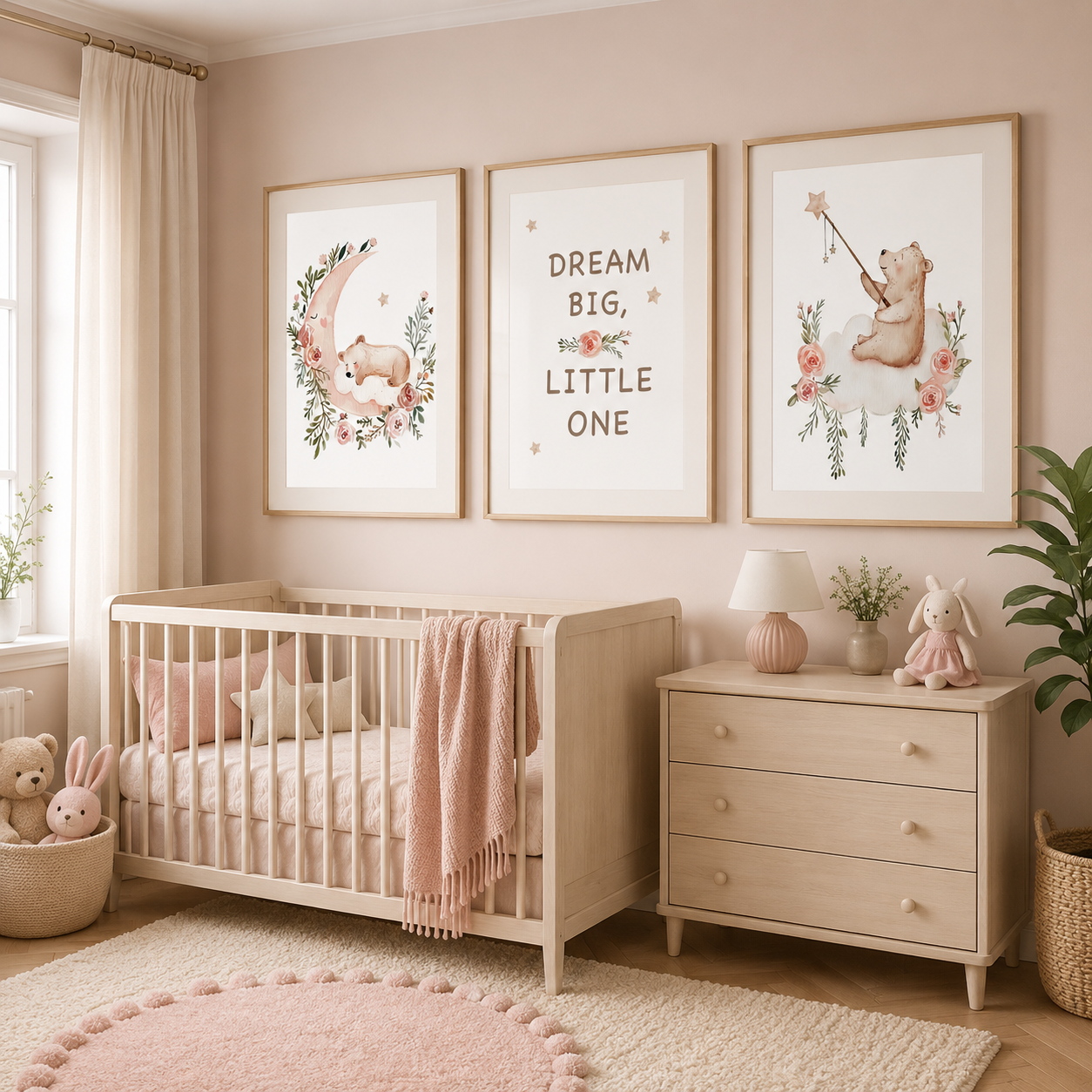 Nursery Flower Wall Art, Cute  - Baby Girl Nursery Quotes incelemesi ve fiyatı