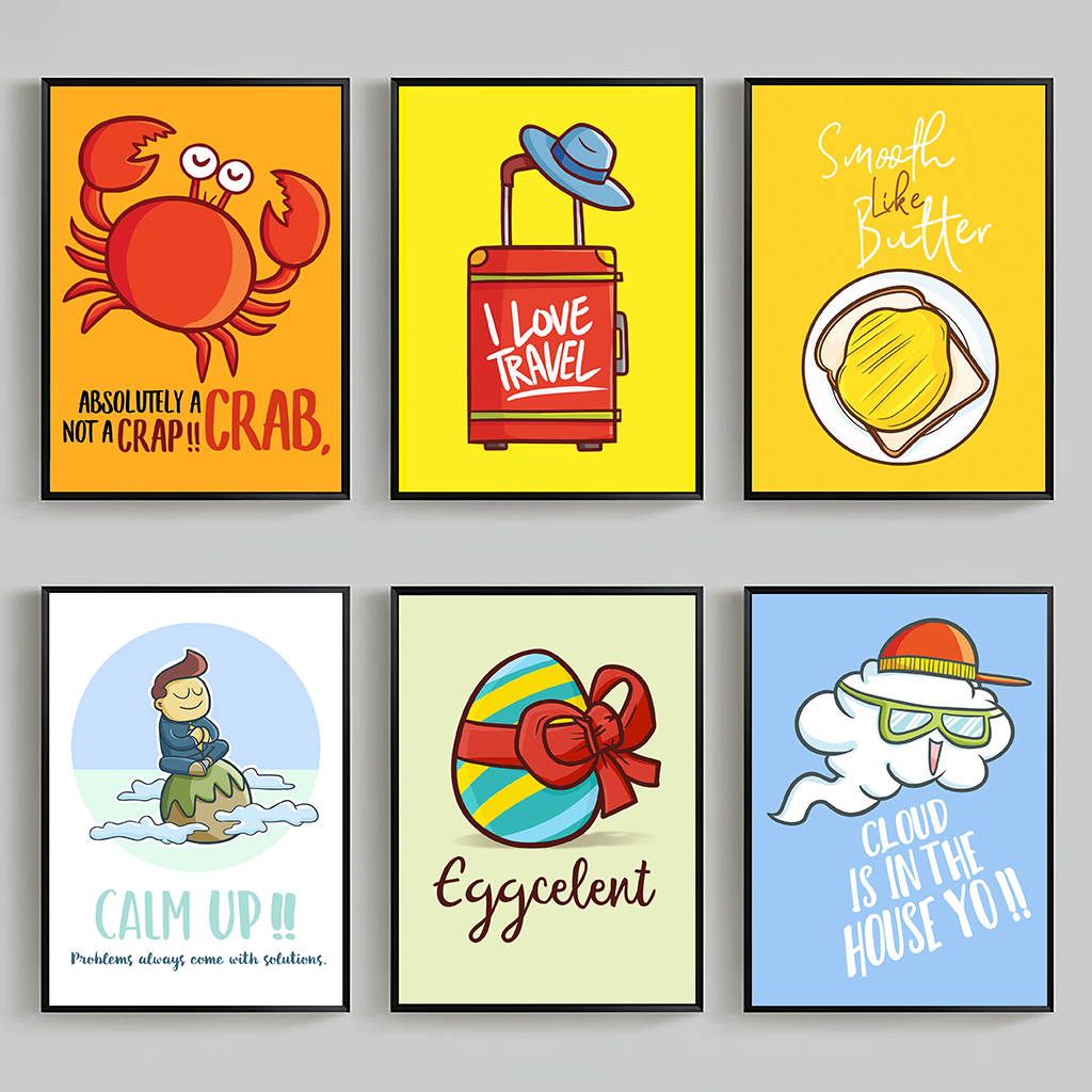 1pc frameless Cartoon Nursery  - Baby Girl Nursery Quotes incelemesi ve fiyatı