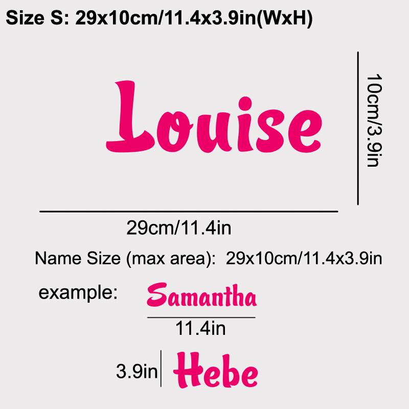 Personalized name vinyl decal  - Baby Nursery Wallpaper incelemesi ve fiyatı