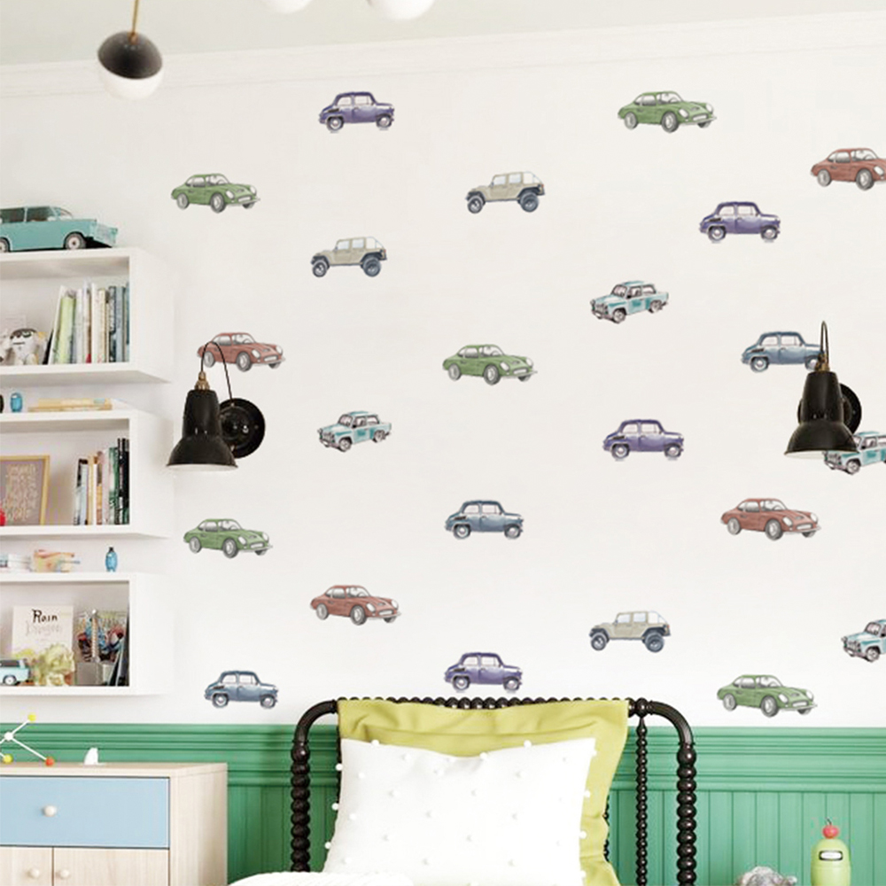Cartoon Kids Transport Car Tru - Baby Nursery Wallpaper incelemesi ve fiyatı