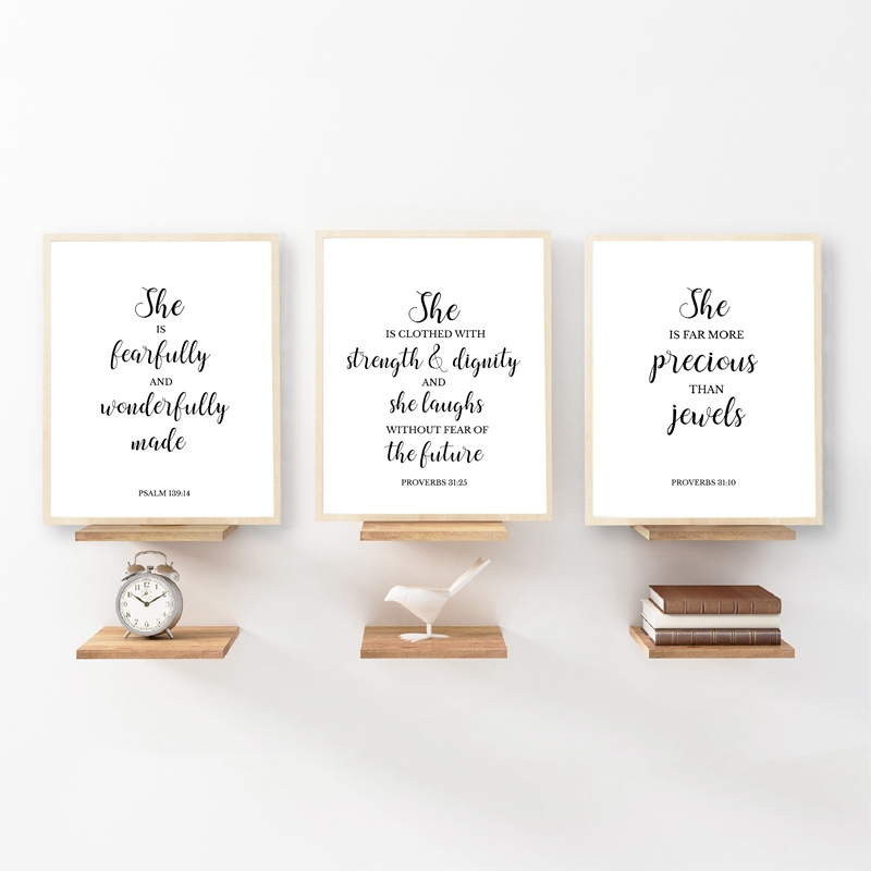 Bible Verses Quote Christian W - Baby Girl Nursery Quotes incelemesi ve fiyatı