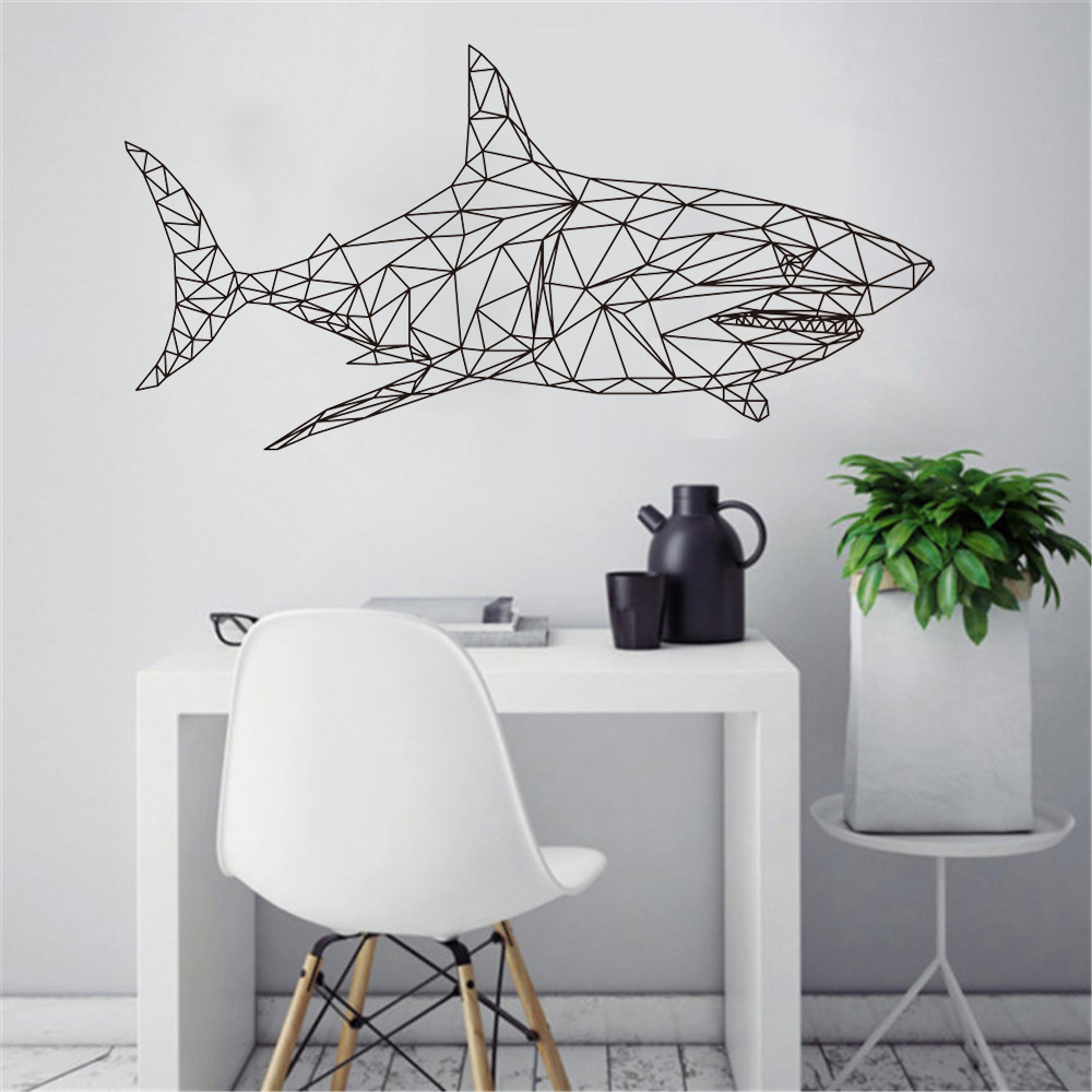 Geometric Shark Whale Fish Oce - Baby Nursery Under The Sea incelemesi ve fiyatı