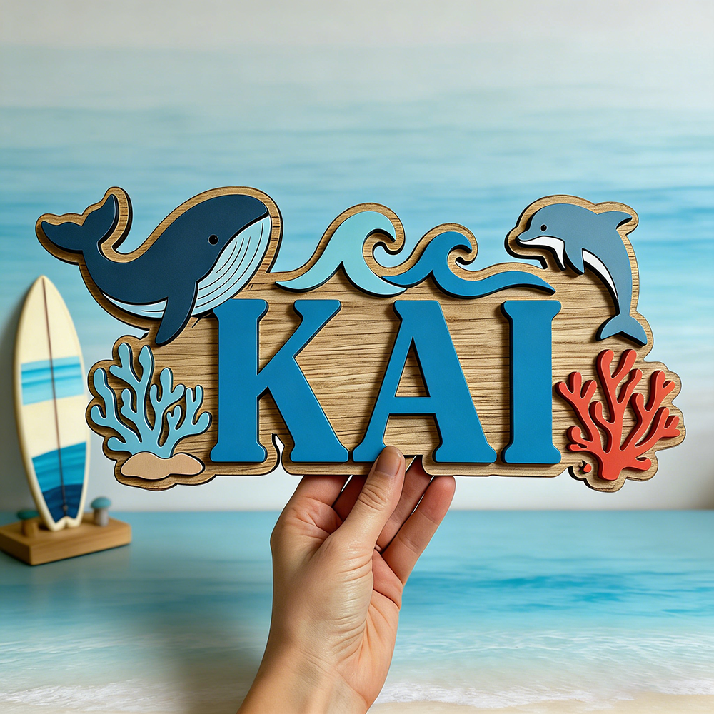 Ocean Whale Dolphin Themed Cus - Baby Nursery Under The Sea incelemesi ve fiyatı