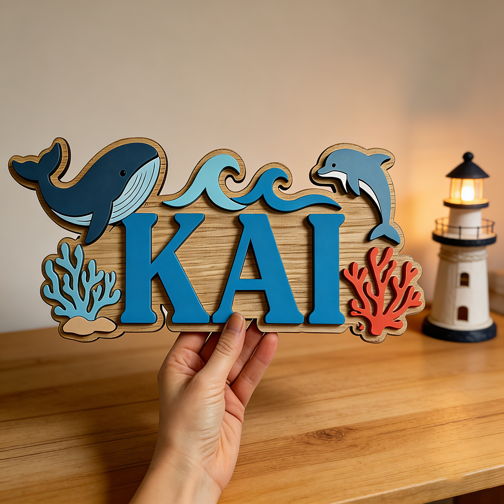 Ocean Whale Dolphin Themed Cus - Baby Nursery Under The Sea incelemesi ve fiyatı