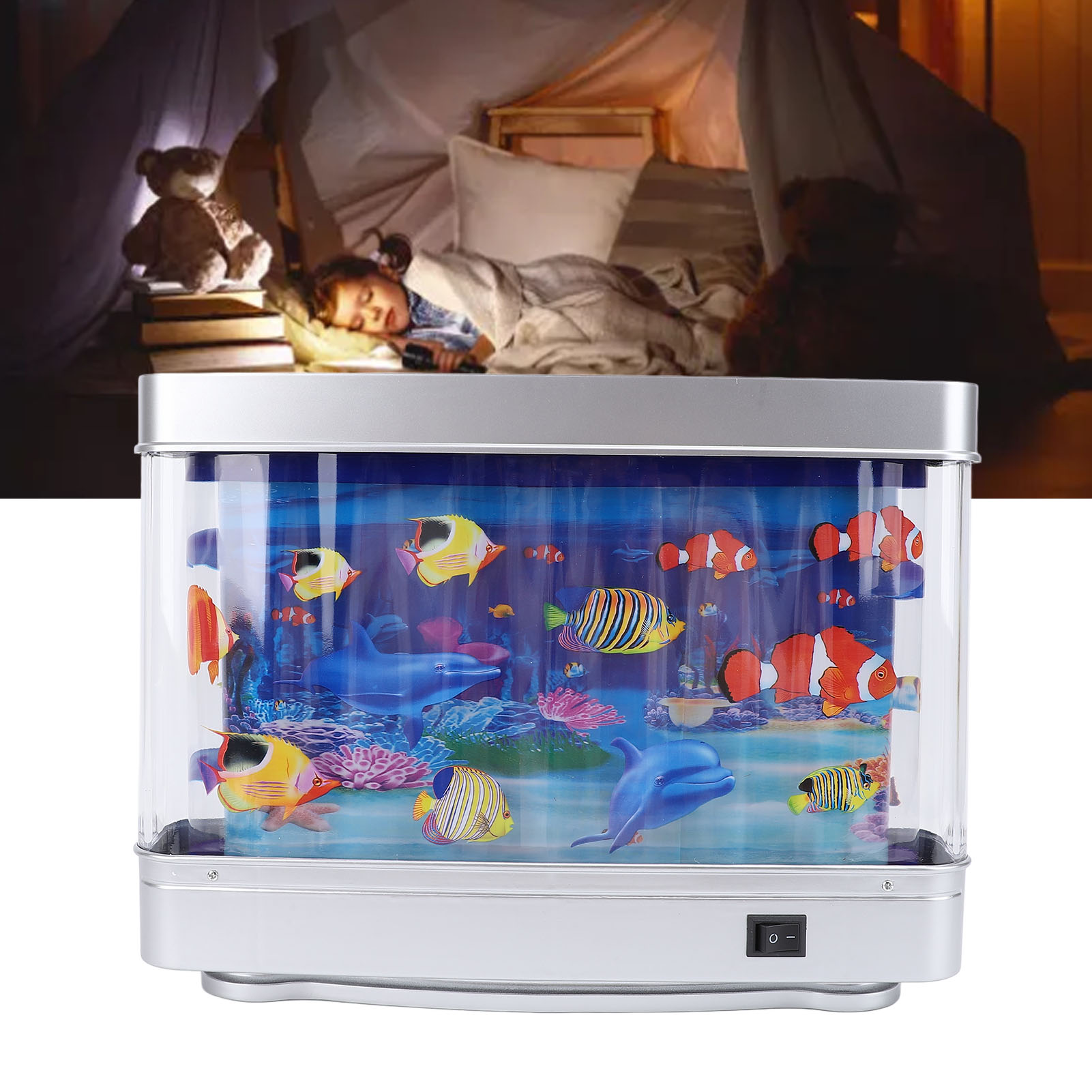 Fake Fish Tank Lamp Mini Decor - Baby Nursery Night Light incelemesi ve fiyatı