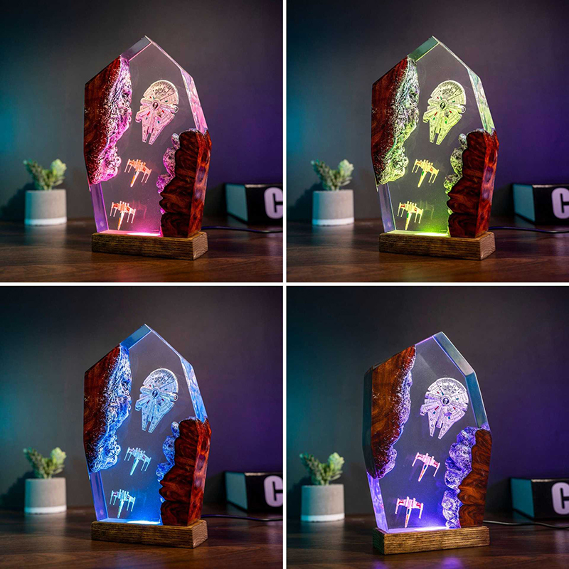 Table Resin Lamp Universe War  - Baby Nursery Night Light incelemesi ve fiyatı