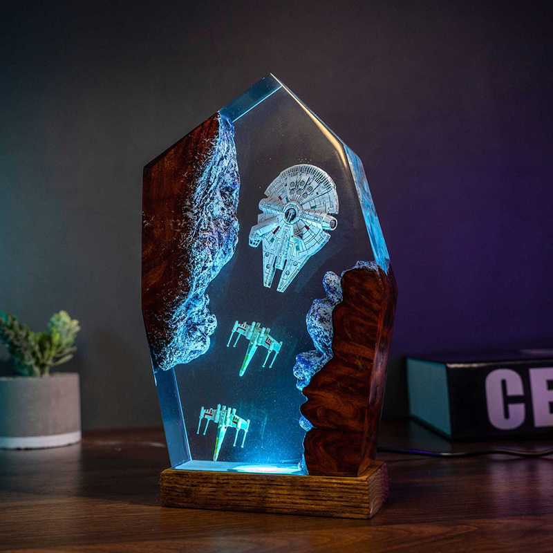 Table Resin Lamp Universe War  - Baby Nursery Night Light incelemesi ve fiyatı
