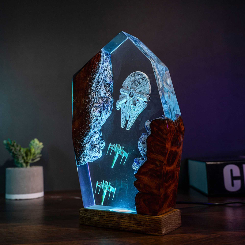 Table Resin Lamp Universe War  - Baby Nursery Night Light incelemesi ve fiyatı