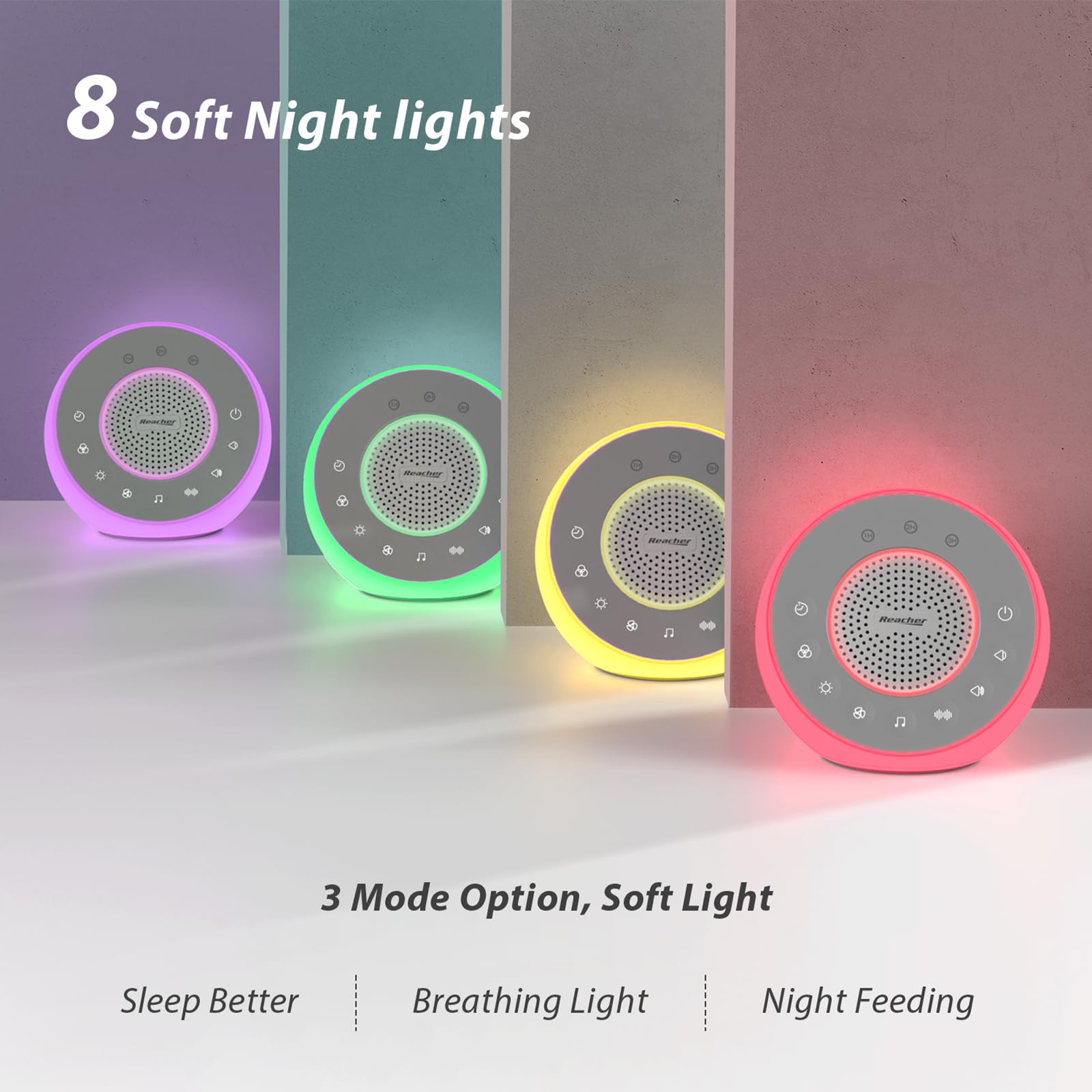 REACHER R2 White Noise Sound M - Baby Nursery Night Light incelemesi ve fiyatı
