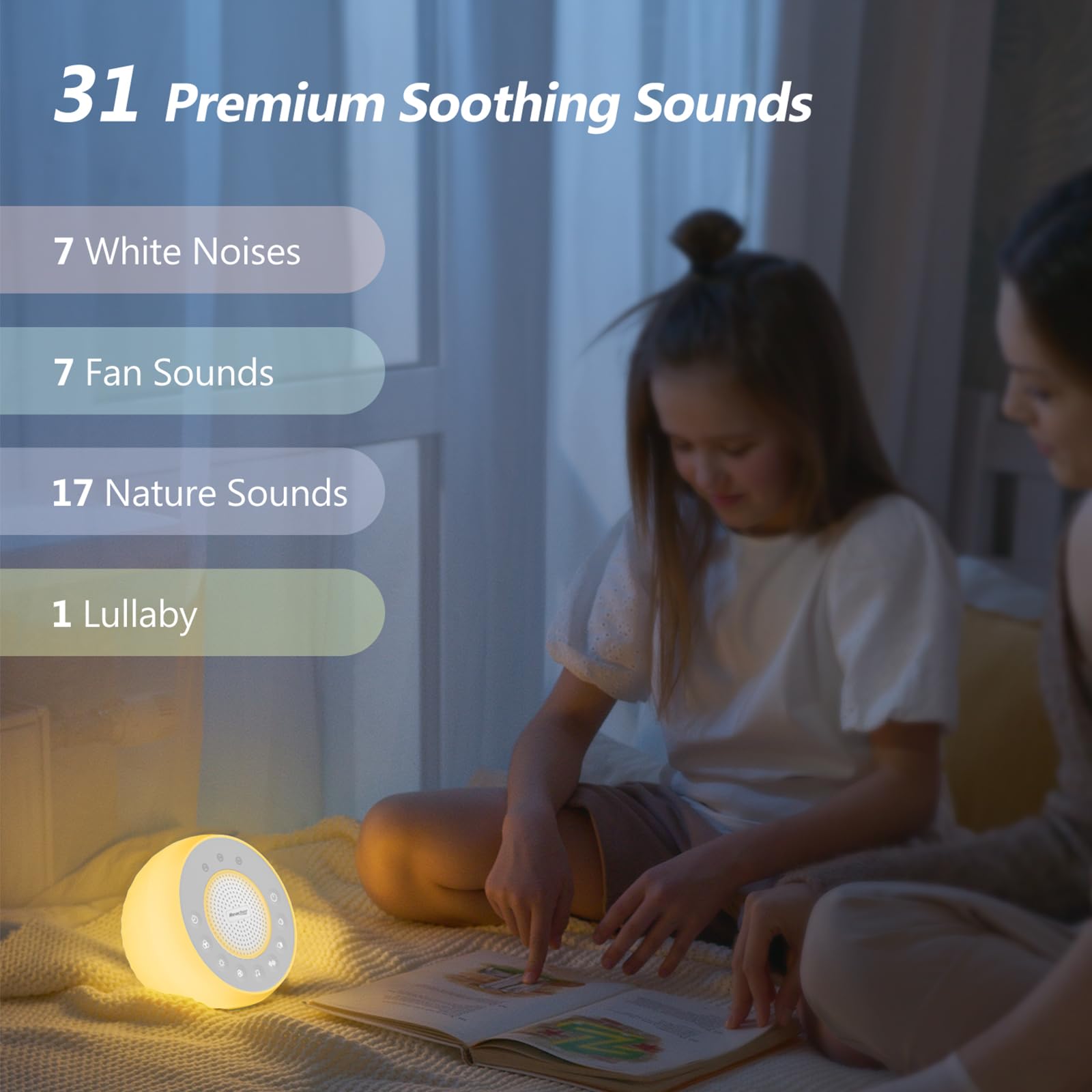 REACHER R2 White Noise Sound M - Baby Nursery Night Light incelemesi ve fiyatı