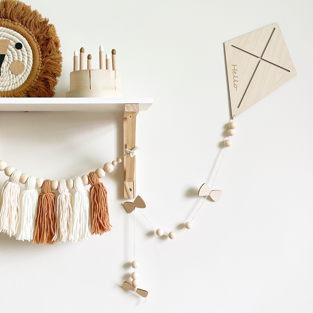 INS Nordic Wooden Kite Wall Or - Baby Nursery Needs incelemesi ve fiyatı