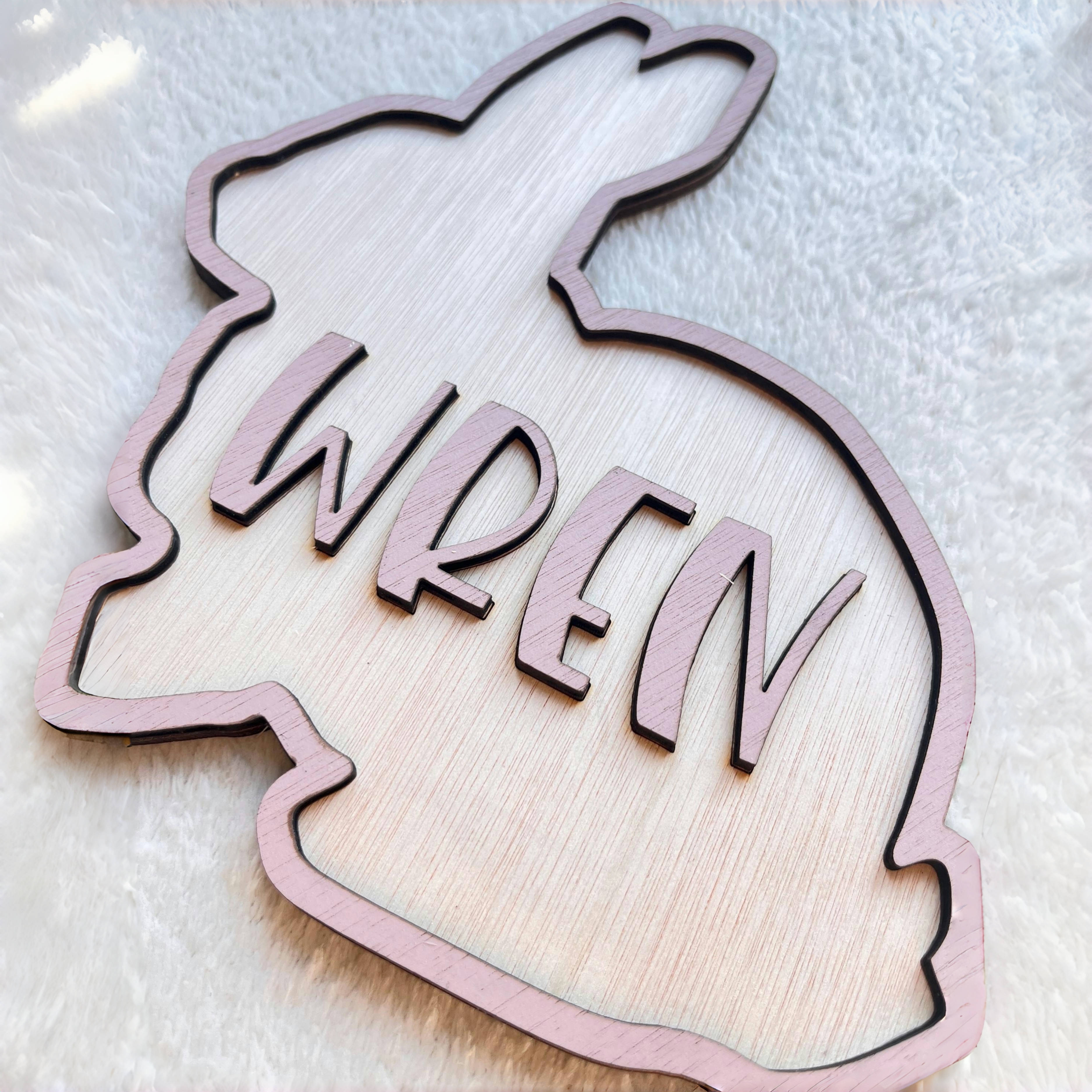 Personalized Bunny Name Wooden - Baby Nursery Needs incelemesi ve fiyatı