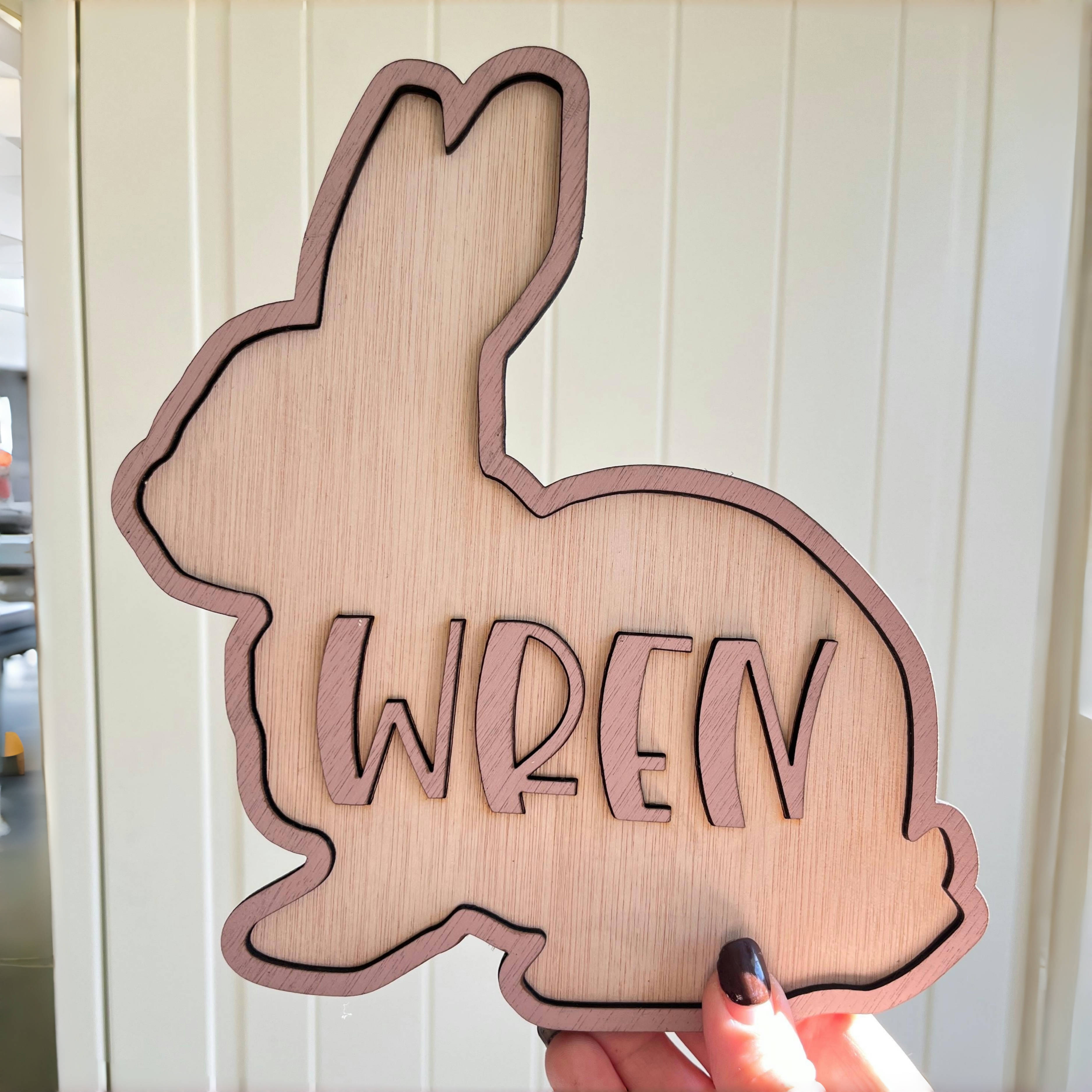 Personalized Bunny Name Wooden - Baby Nursery Needs incelemesi ve fiyatı