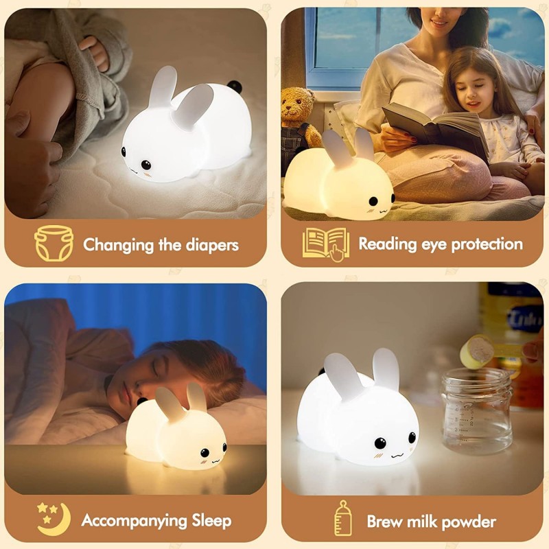 LED Rabbit Night Light Remote  - Baby Nursery Night Light incelemesi ve fiyatı