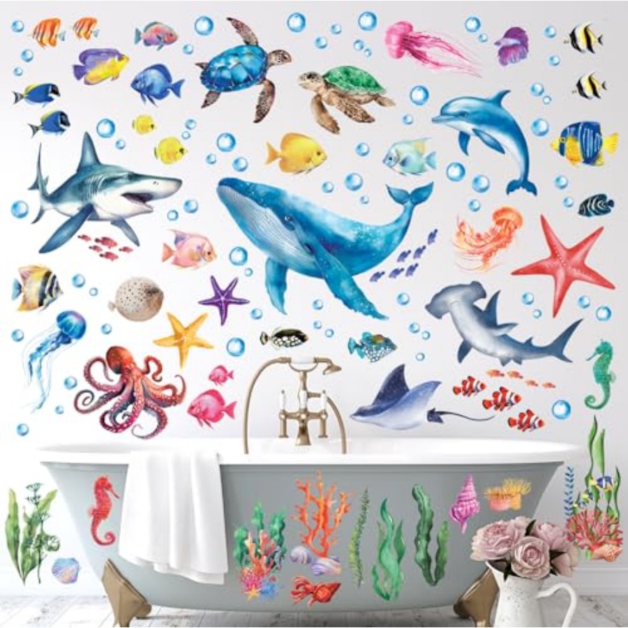 Sea Animals Wall Stickers Deca - Baby Nursery Under The Sea incelemesi ve fiyatı
