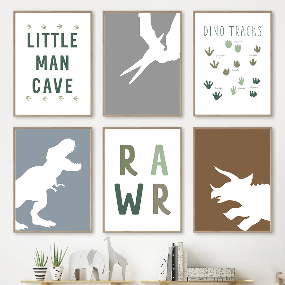 Frameless Jurassic Dinosaur Ty - Baby Girl Nursery Quotes incelemesi ve fiyatı