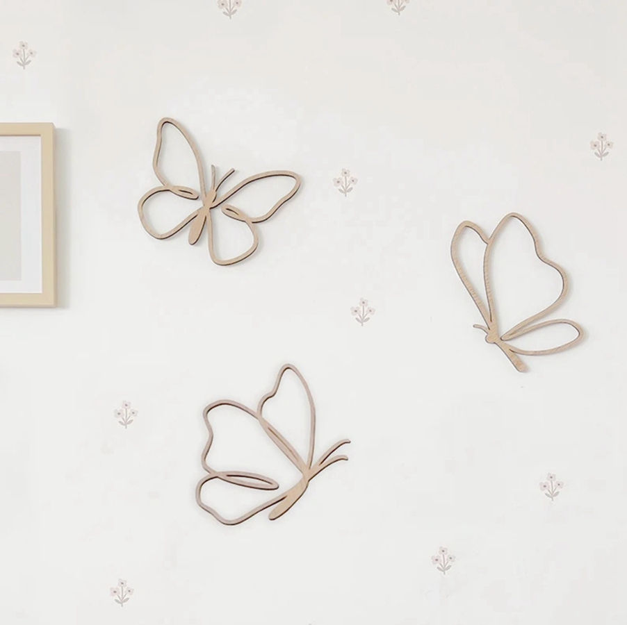 wooden butterflies sign, Woode - Baby Nursery Needs incelemesi ve fiyatı