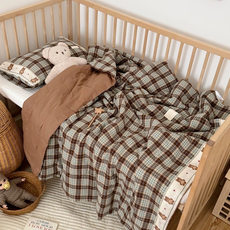Breathable Grid Linen Quilt fo - Baby Nursery Quilts incelemesi ve fiyatı