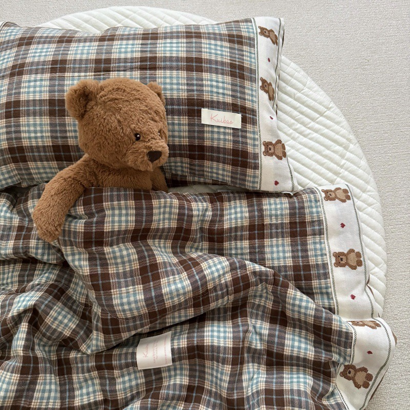 Breathable Grid Linen Quilt fo - Baby Nursery Quilts incelemesi ve fiyatı