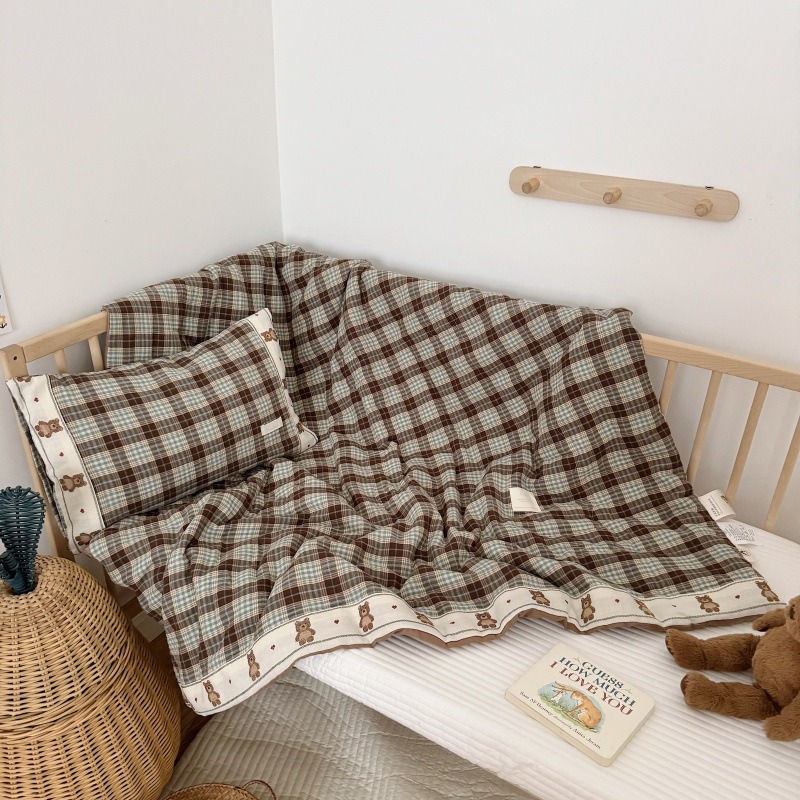 Breathable Grid Linen Quilt fo - Baby Nursery Quilts incelemesi ve fiyatı