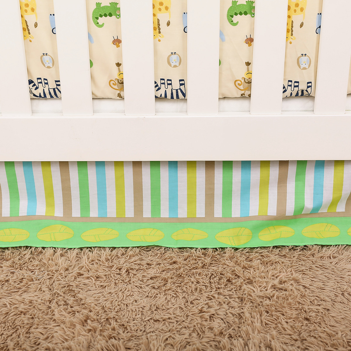 3Pcs Embroidered baby crib bed - Baby Nursery Quilts incelemesi ve fiyatı