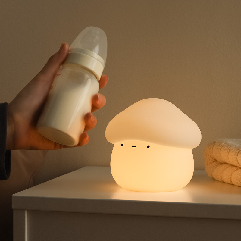 1Pcs Mushroom Head Silicone Ni - Baby Nursery Night Light incelemesi ve fiyatı