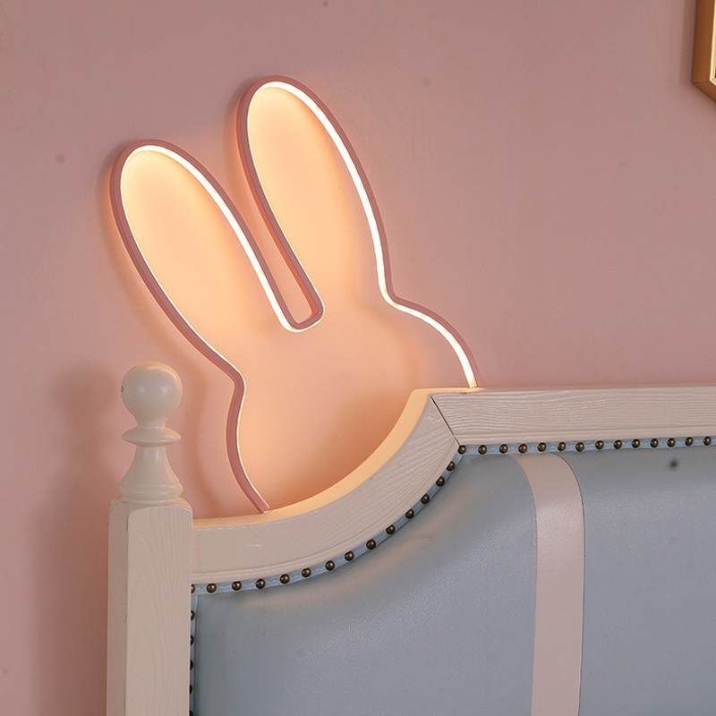 Cute Led Rabbit Wall Lights US - Baby Nursery Night Light incelemesi ve fiyatı