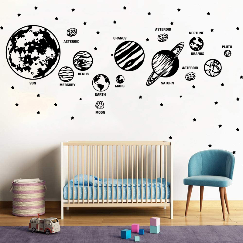 Large Planets Solar System Spa - Baby Nursery Wallpaper incelemesi ve fiyatı