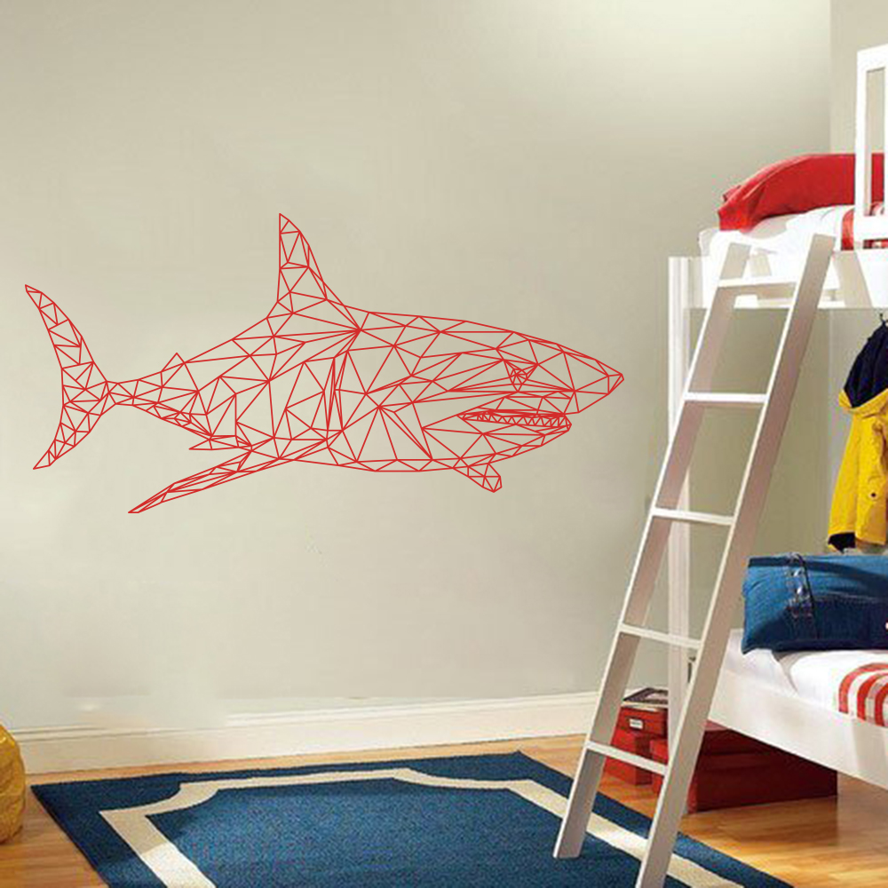 Geometric Shark Whale Fish Oce - Baby Nursery Under The Sea incelemesi ve fiyatı