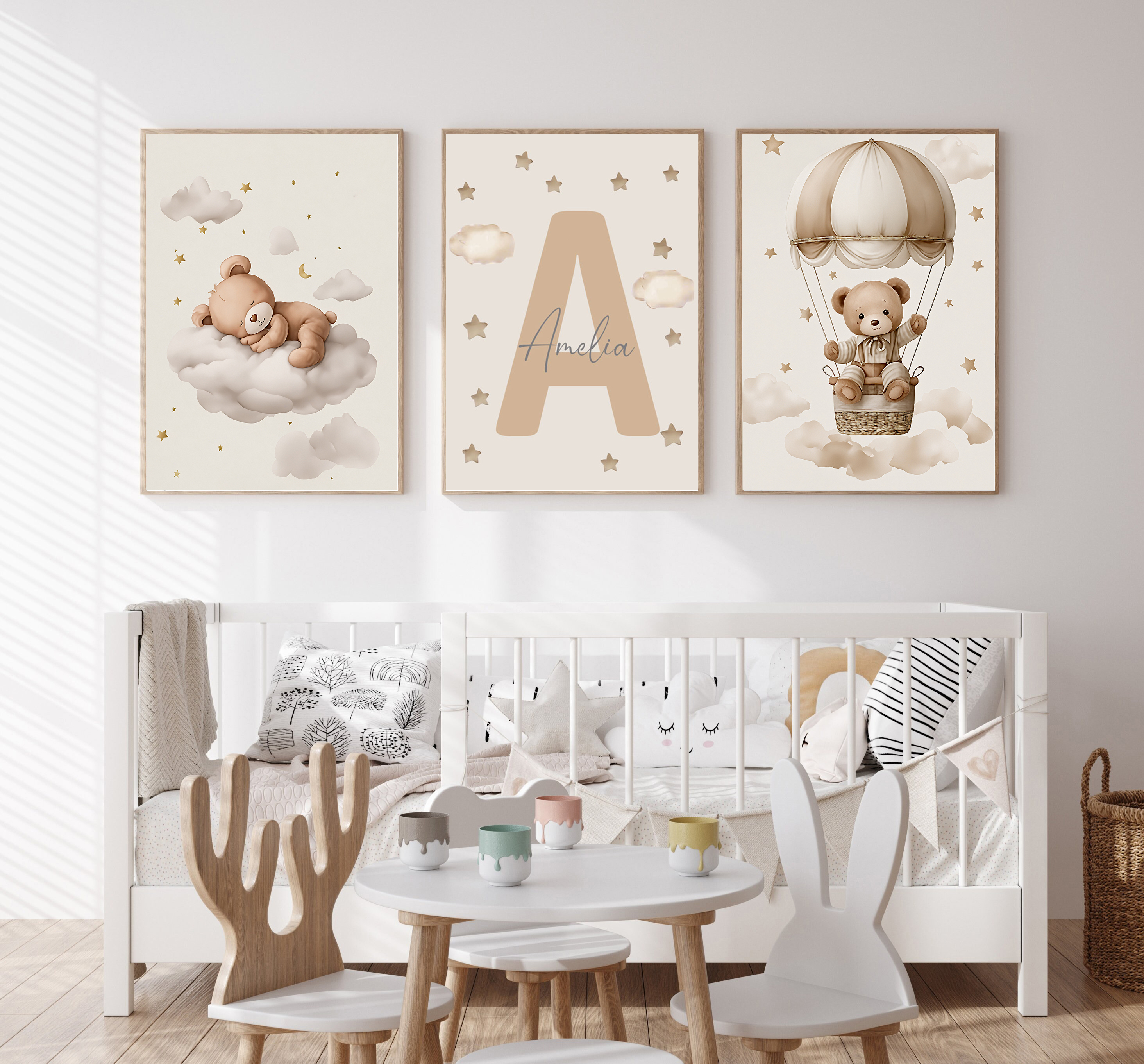 3pcs/set Bohemian Teddy Bear A - Baby Nursery Needs incelemesi ve fiyatı